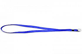 Тесьма с клипсой для бэйджа ( 2*21) 1см* длина 42см в слож. виде синий